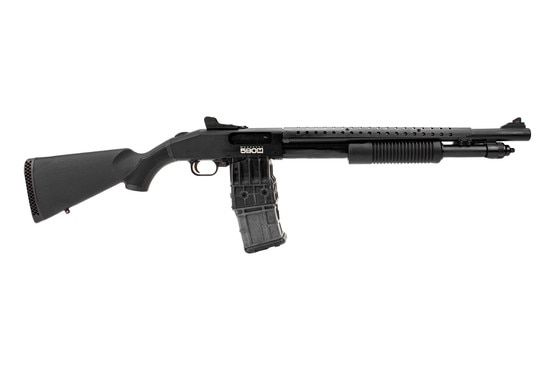 Mossberg 590M Pump action shotgun with magazine